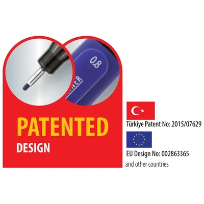 Patented Design — Türkiye Patent No: 2015/07629 · EU Design No: 002863365